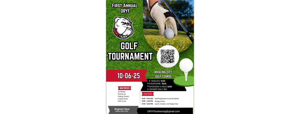 Golf Fundraising Tournament!!!
